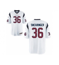 Nike Houston Texans 36 D.J. Swearinger Blue Game NFL Jersey