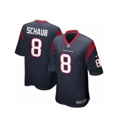 Nike Houston Texans 8 Matt Schaub blue Game NFL Jersey