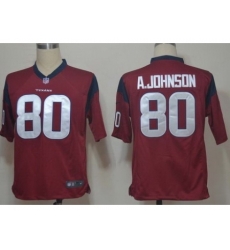 Nike Houston Texans 80 Andre Johnson Red Game NFL Jersey