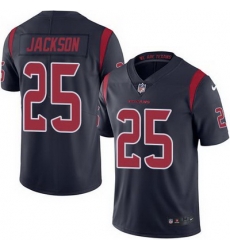 Nike Texans #25 Kareem Jackson Navy Blue Mens Stitched NFL Limited Rush Jersey