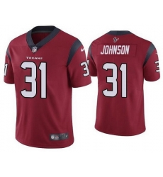 Nike Texans 31 David Johnson Red Vapor Untouchable Limited Jersey