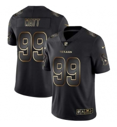 Nike Texans 99 J.J. Watt Black Gold Vapor Untouchable Limited Jersey