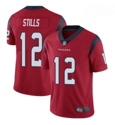 Texans 12 Kenny Stills Red Alternate Men Stitched Football Vapor Untouchable Limited Jersey