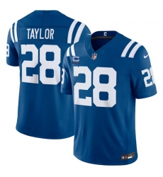 Men Indianapolis Colts 28 Jonathan Taylor Blue 2026 F U S E With 4 Star C Patch Vapor Limited Stitched Football Jersey Men Indianapolis Colts 28 Jonathan Taylor Blue 2026 F U S E With 4 Star C Patch Vapor Limited Stitched Football Jersey