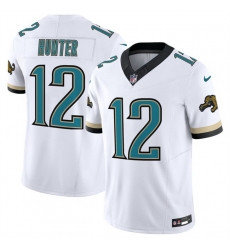Men Jacksonville Jaguars 12 Travis Hunter White 2026 F U S E Vapor Untouchable Limited Stitched Jersey Men Jacksonville Jaguars 12 Travis Hunter White 2026 F U S E Vapor Untouchable Limited Stitched Jersey