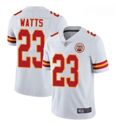 Chiefs 23 Armani Watts White Men Stitched Football Vapor Untouchable Limited Jersey