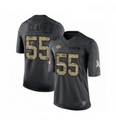 Men Kansas City Chiefs 55 Frank Clark Limited Black 2016 Salute to Service Football Jersey