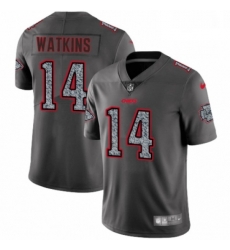 Men Nike Kansas City Chiefs 14 Sammy Watkins Gray Static Vapor Untouchable Limited NFL Jersey