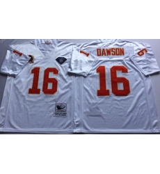 Mitchell And Ness Chiefs #16 len dawson white Throwback Stitched NFL Jersey