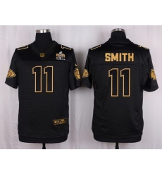 Nike Chiefs #11 Alex Smith Black Mens Stitched NFL Elite Pro Line Gold Collection Jersey