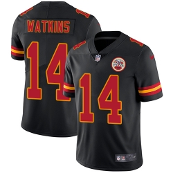 Nike Chiefs #14 Sammy Watkins Black Mens Stitched NFL Limited Rush Jersey Nike Chiefs #14 Sammy Watkins Black Mens Stitched NFL Limited Rush Jersey
