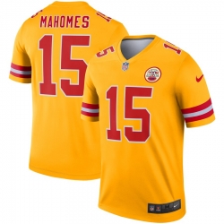 Nike Chiefs 15 Patrick Mahomes Gold Inverted Legend Jersey Nike Chiefs 15 Patrick Mahomes Gold Inverted Legend Jersey