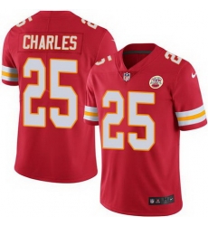 Nike Chiefs #25 Jamaal Charles Red Youth Stitched NFL Limited Rush Jersey