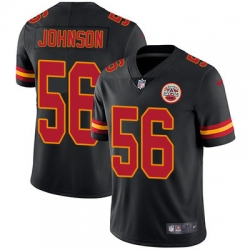 Nike Chiefs #56 Derrick Johnson Black Mens Stitched NFL Limited Rush Jersey Nike Chiefs #56 Derrick Johnson Black Mens Stitched NFL Limited Rush Jersey