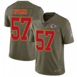 Nike Chiefs #57 Breeland Speaks Olive Mens Stitched NFL Limited 2017 Salute To Service Jersey Nike Chiefs #57 Breeland Speaks Olive Mens Stitched NFL Limited 2017 Salute To Service Jersey