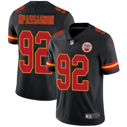 Nike Chiefs #92 Tanoh Kpassagnon Black Mens Stitched NFL Limited Rush Jersey Nike Chiefs #92 Tanoh Kpassagnon Black Mens Stitched NFL Limited Rush Jersey