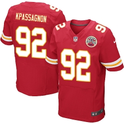 Nike Chiefs #92 Tanoh Kpassagnon Red Team Color Mens Stitched NFL Elite Jersey Nike Chiefs #92 Tanoh Kpassagnon Red Team Color Mens Stitched NFL Elite Jersey