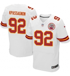 Nike Chiefs #92 Tanoh Kpassagnon White Mens Stitched NFL Elite Jersey