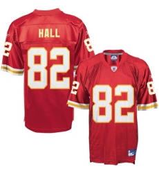 Reebok Men Chiefs 82 Dante Hall Red NFL Jersey