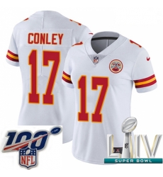 2020 Super Bowl LIV Women Nike Kansas City Chiefs #17 Chris Conley White Vapor Untouchable Limited Player NFL Jersey