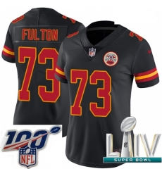 2020 Super Bowl LIV Women Nike Kansas City Chiefs #73 Zach Fulton Limited Black Rush Vapor Untouchable NFL Jersey