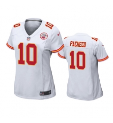 Womens Kansas City Chiefs #10 Isaih Pacheco Nike White Limited Jersey