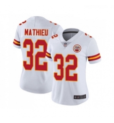 Womens Kansas City Chiefs 32 Tyrann Mathieu White Vapor Untouchable Elite Player Football Jersey