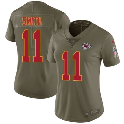 Womens Nike Chiefs #11 Alex Smith Olive  Stitched NFL Limited 2017 Salute to Service Jersey Womens Nike Chiefs #11 Alex Smith Olive  Stitched NFL Limited 2017 Salute to Service Jersey