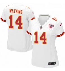 Womens Nike Kansas City Chiefs 14 Sammy Watkins Game White NFL Jersey