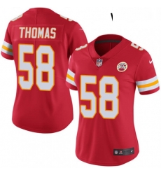 Womens Nike Kansas City Chiefs 58 Derrick Thomas Red Team Color Vapor Untouchable Limited Player NFL Jersey