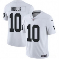 Men Las Vegas Raiders 10 Desmond Ridder White 2024 Vapor Stitched Football Jersey