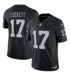 Men Las Vegas Raiders 17 Tyler Lockett Black 2025 F U S E Vapor Untouchable Limited Stitched Football Jersey Men Las Vegas Raiders 17 Tyler Lockett Black 2025 F U S E Vapor Untouchable Limited Stitched Football Jersey
