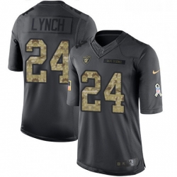 Mens Nike Oakland Raiders 24 Marshawn Lynch Limited Black 2016 Salute to Service NFL Jersey Mens Nike Oakland Raiders 24 Marshawn Lynch Limited Black 2016 Salute to Service NFL Jersey