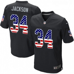 Mens Nike Oakland Raiders 34 Bo Jackson Elite Black Home USA Flag Fashion NFL Jersey Mens Nike Oakland Raiders 34 Bo Jackson Elite Black Home USA Flag Fashion NFL Jersey