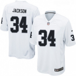 Mens Nike Oakland Raiders 34 Bo Jackson Game White NFL Jersey Mens Nike Oakland Raiders 34 Bo Jackson Game White NFL Jersey