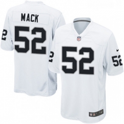 Mens Nike Oakland Raiders 52 Khalil Mack Game White NFL Jersey Mens Nike Oakland Raiders 52 Khalil Mack Game White NFL Jersey