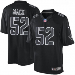 Mens Nike Oakland Raiders 52 Khalil Mack Limited Black Impact NFL Jersey Mens Nike Oakland Raiders 52 Khalil Mack Limited Black Impact NFL Jersey