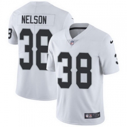 Nike Raiders #38 Nick Nelson White Mens Stitched NFL Vapor Untouchable Limited Jersey Nike Raiders #38 Nick Nelson White Mens Stitched NFL Vapor Untouchable Limited Jersey