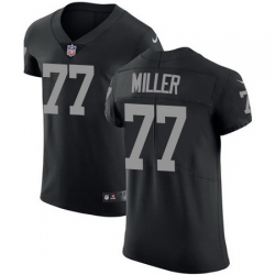 Nike Raiders #77 Kolton Miller Black Team Color Mens Stitched NFL Vapor Untouchable Elite Jersey Nike Raiders #77 Kolton Miller Black Team Color Mens Stitched NFL Vapor Untouchable Elite Jersey