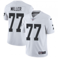 Nike Raiders #77 Kolton Miller White Mens Stitched NFL Vapor Untouchable Limited Jersey Nike Raiders #77 Kolton Miller White Mens Stitched NFL Vapor Untouchable Limited Jersey
