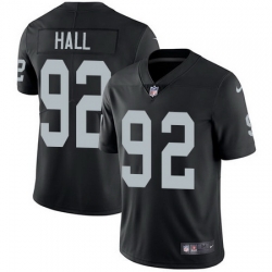 Nike Raiders #92 P J Hall Black Team Color Mens Stitched NFL Vapor Untouchable Limited Jersey Nike Raiders #92 P J Hall Black Team Color Mens Stitched NFL Vapor Untouchable Limited Jersey
