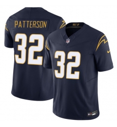 Men Los Angeles Chargers 32 Jaret Patterson Navy 2025 F U S E Alternate Vapor Limited Stitched Football Jersey Men Los Angeles Chargers 32 Jaret Patterson Navy 2025 F U S E Alternate Vapor Limited Stitched Football Jersey
