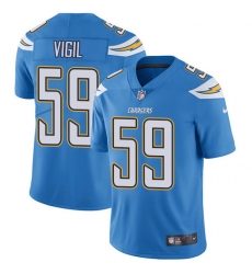 Nike Los Angeles Chargers 59 Nick Vigil Electric Blue Alternate Men Stitched NFL Vapor Untouchable Limited Jersey