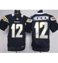 Nike San Diego Chargers 12 Robert Meachem Dark Blue Elite NFL Jersey