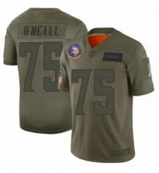 Men Minnesota Vikings 75 Brian ONeill Limited Camo 2019 Salute to Service Football Jersey