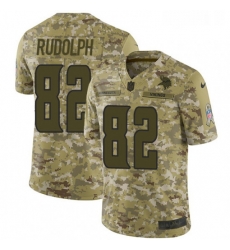 Mens Nike Minnesota Vikings 82 Kyle Rudolph Limited Camo 2018 Salute to Service NFL Jersey