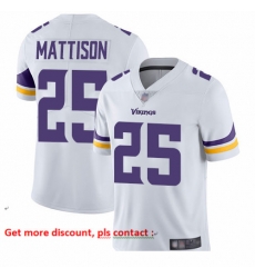 Vikings 25 Alexander Mattison White Men Stitched Football Vapor Untouchable Limited Jersey