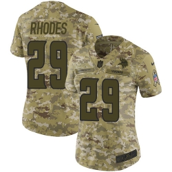 Nike Vikings #29 Xavier Rhodes Camo Women Stitched NFL Limited 2018 Salute to Service Jersey Nike Vikings #29 Xavier Rhodes Camo Women Stitched NFL Limited 2018 Salute to Service Jersey