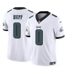 Men Philadelphia Eagles 0 Bryce Huff White 2024 F U S E Vapor Untouchable Limited Stitched Football Jersey