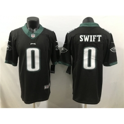 Men Philadelphia Eagles 0 D'Andre Swift Black 2023 Draft Vapor Limited Stitched Football Jersey Men Philadelphia Eagles 0 D'Andre Swift Black 2023 Draft Vapor Limited Stitched Football Jersey
